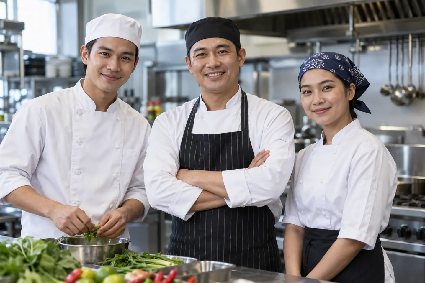 หมวกเชฟในไทยและกรุงเทพฯ | หมวกครัวและชุดที่เข้ากัน