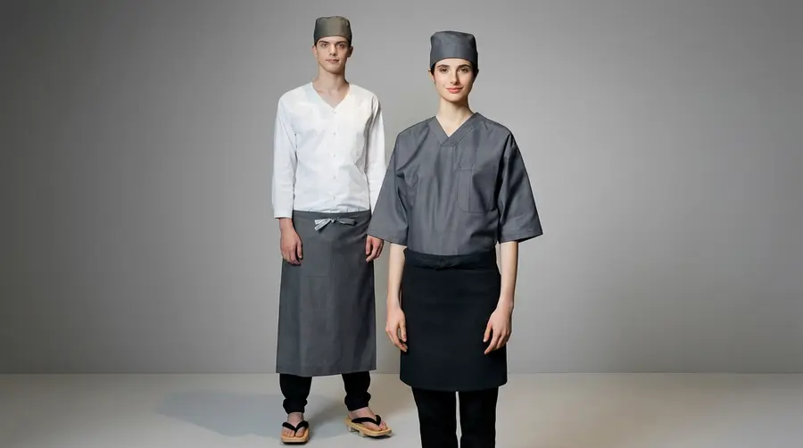 Premium Black Service Uniform with Tartan Accents
