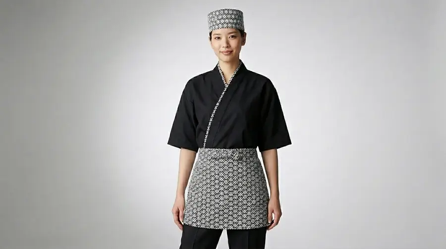 Classic Black & Graphic Pattern Uniform