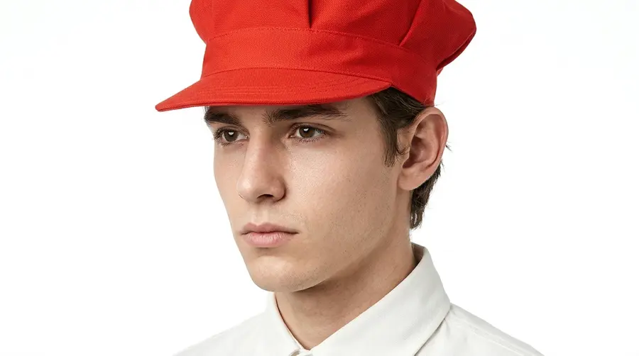 Vibrant Red Modern Chef Hat