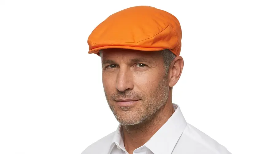 Mandarin Orange Flat Cap