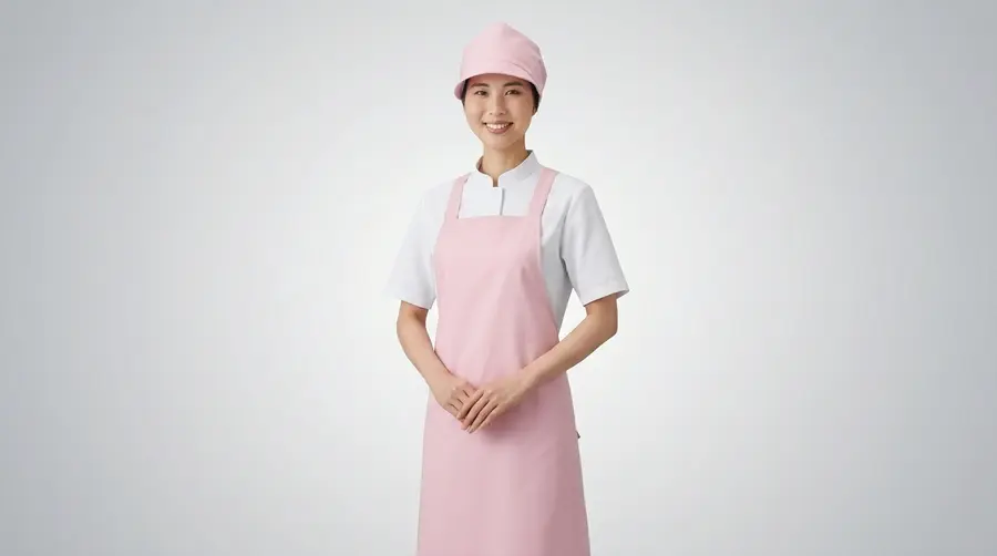 Soft Pastel Pink Professional Bib Apron