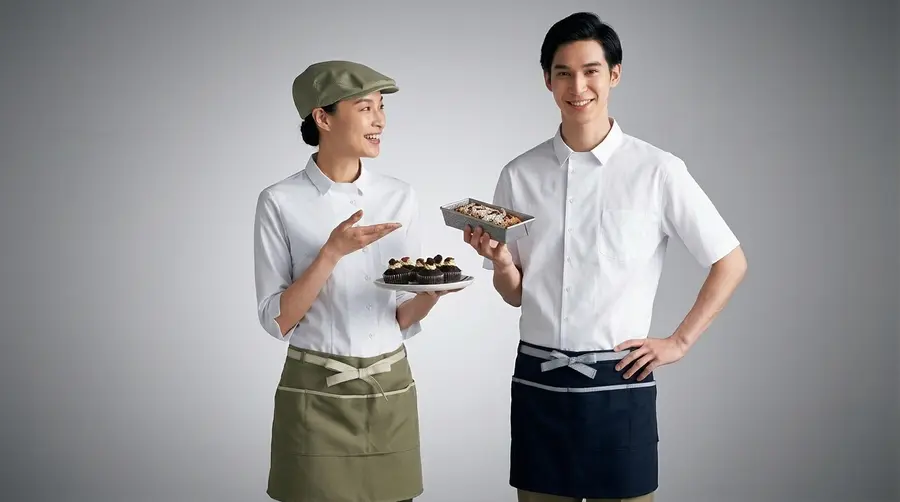 Modern Craft Contrast Piping Waist Apron