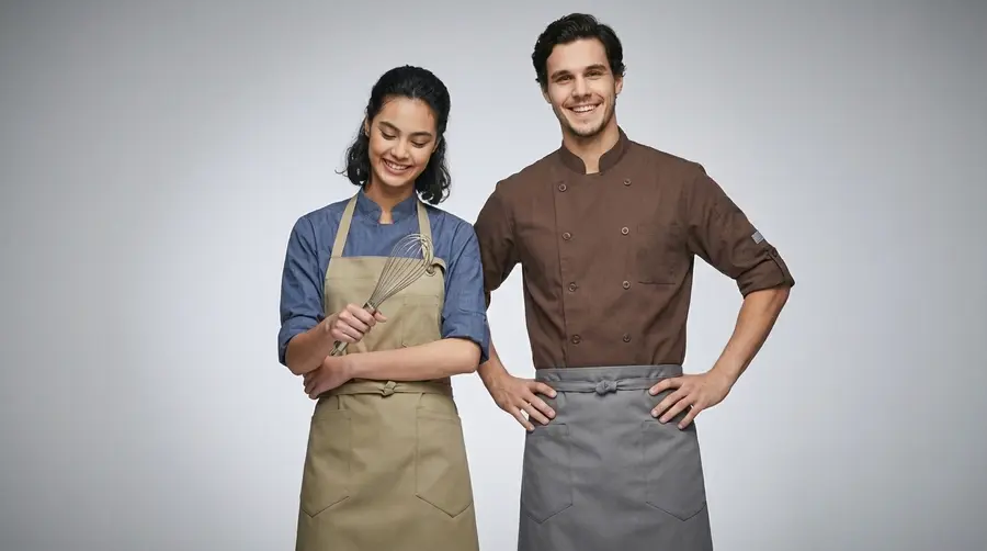 Earth Tone Geometric Professional Apron