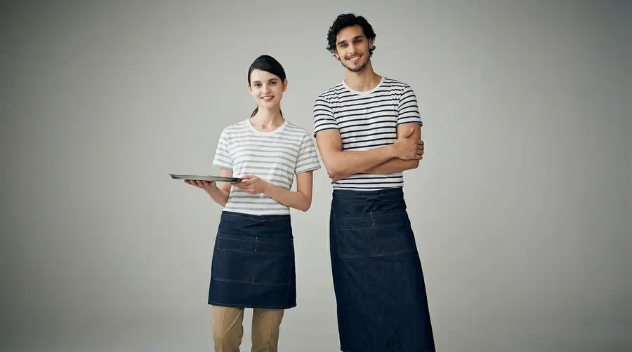 Graphite Two-Tone Professional Waist Apron