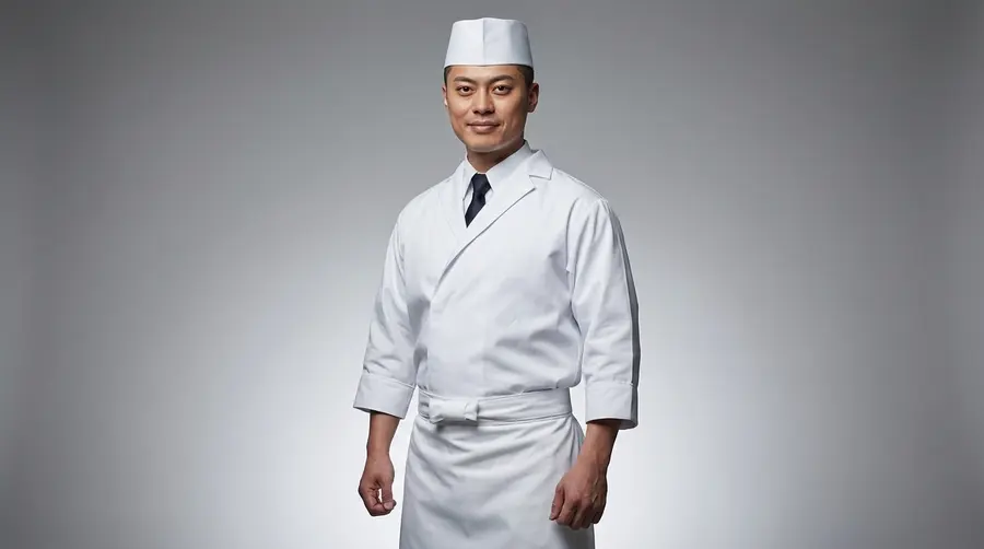 Traditional White Japanese Chef Apron