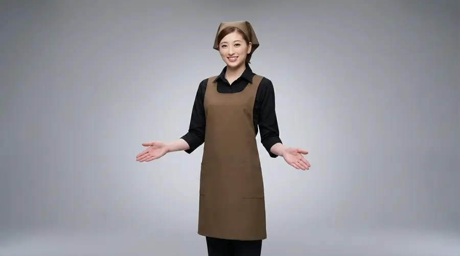 Kabuki Art Brown Professional Apron