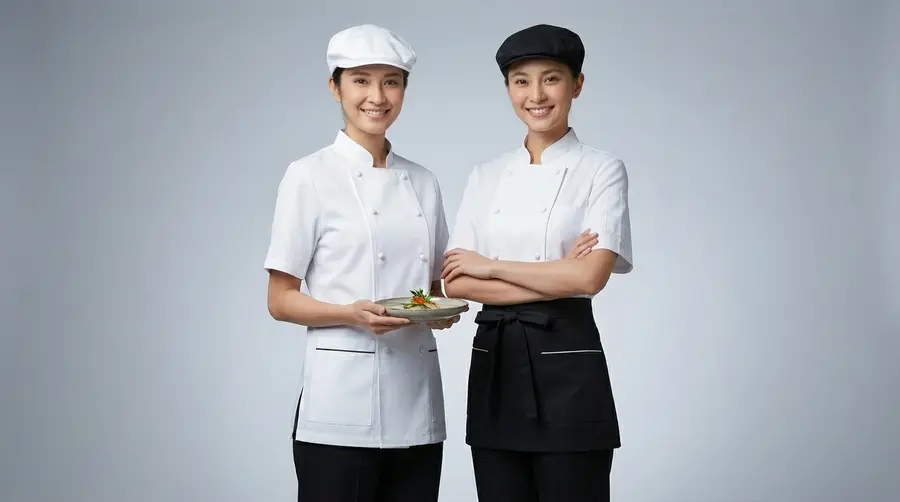 Charcoal Contrast Waist Apron