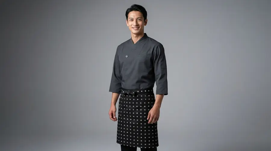 Zen Square Graphic Waist Apron