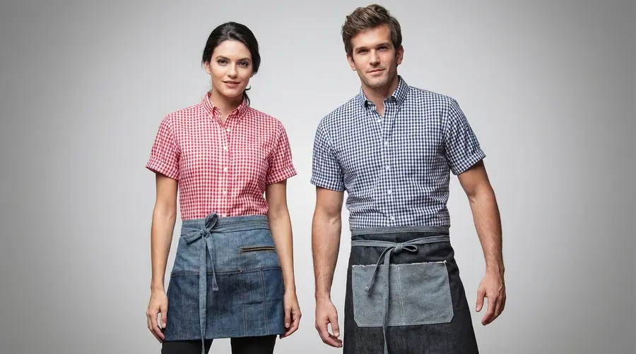 Indigo Denim Modern Short Apron