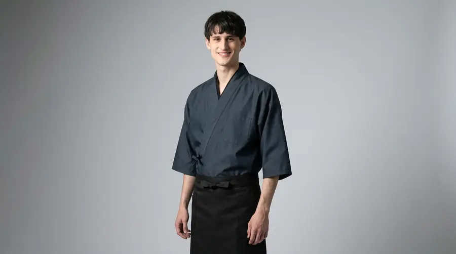 Modern Zen Charcoal Gray Japanese Chef Set