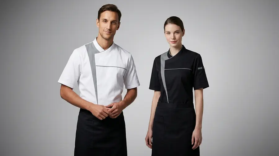 Modern Luxury Uniform – Asymmetric Grey Trim Edition