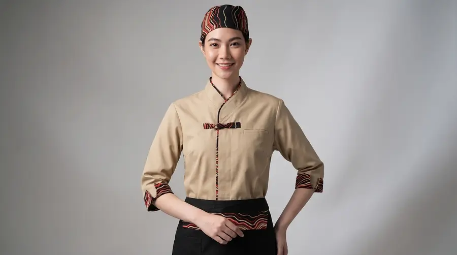 Zen Wave Beige Fusion Uniform