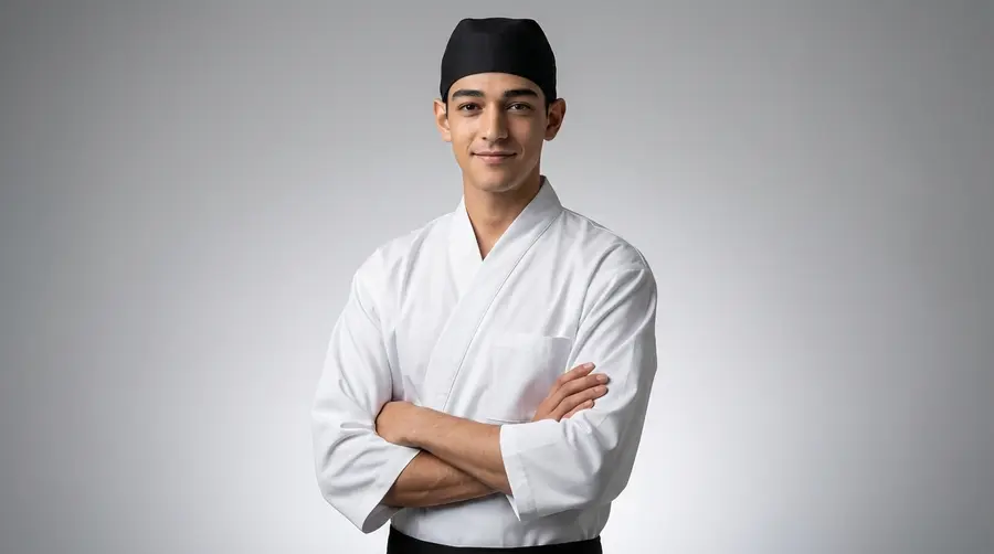 Minimalist White Japanese Wrap Shirt