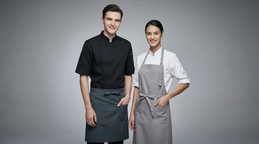 Minimalist Asymmetric Front Chef Jacket