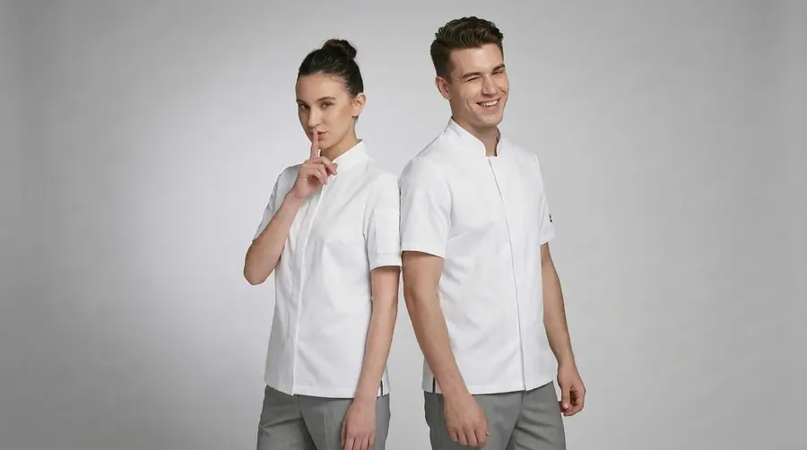 Minimalist Short Sleeve Chef Jacket